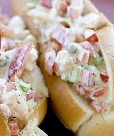 Spicy Seafood Salad Sandwiches