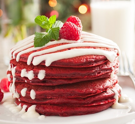 Red Velvet Pancakes